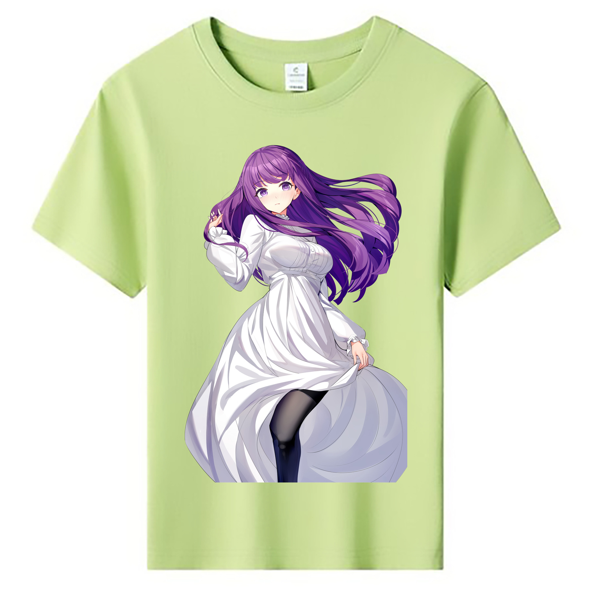（画像用） 葬送のフリーレン Frieren 綿100％キッズTシャツ（フロントプリント）